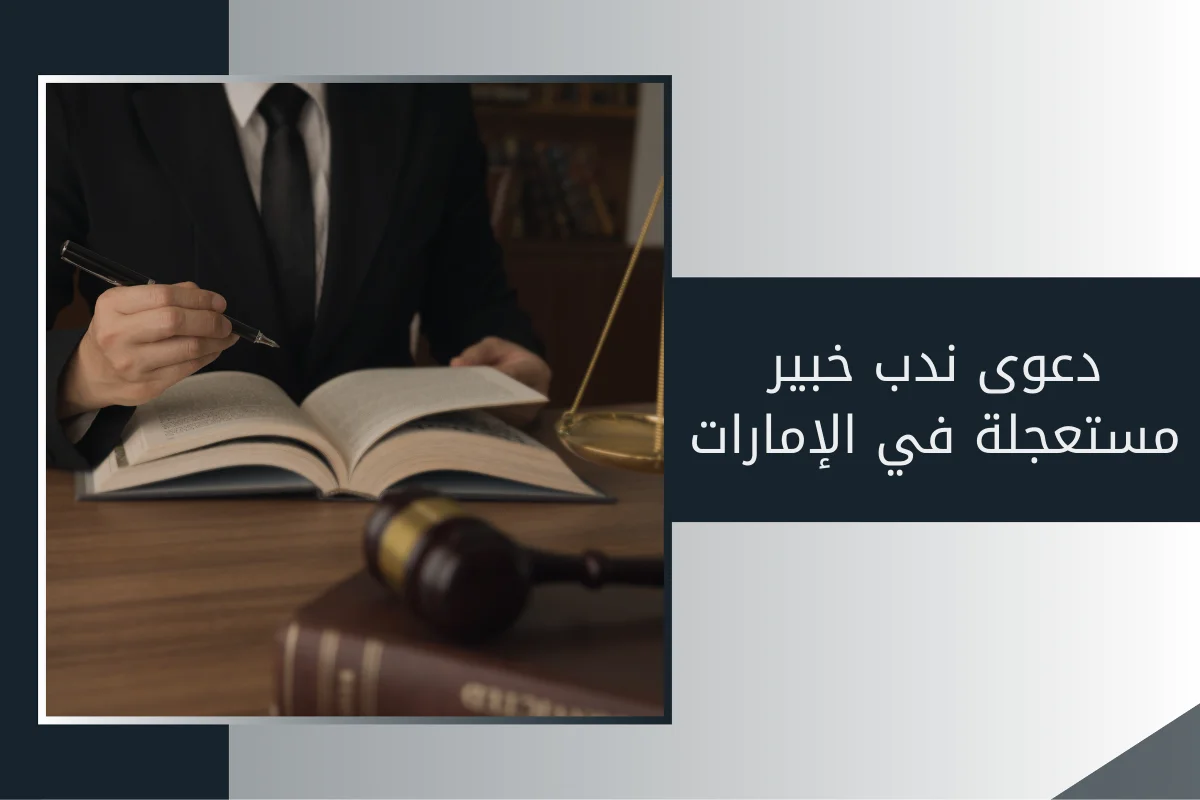 دعوى ندب خبير مستعجلة في الإمارات