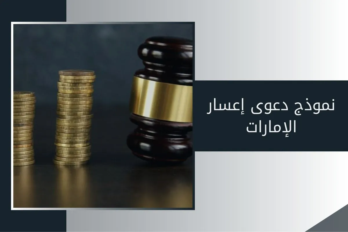 نموذج دعوى إعسار الإمارات