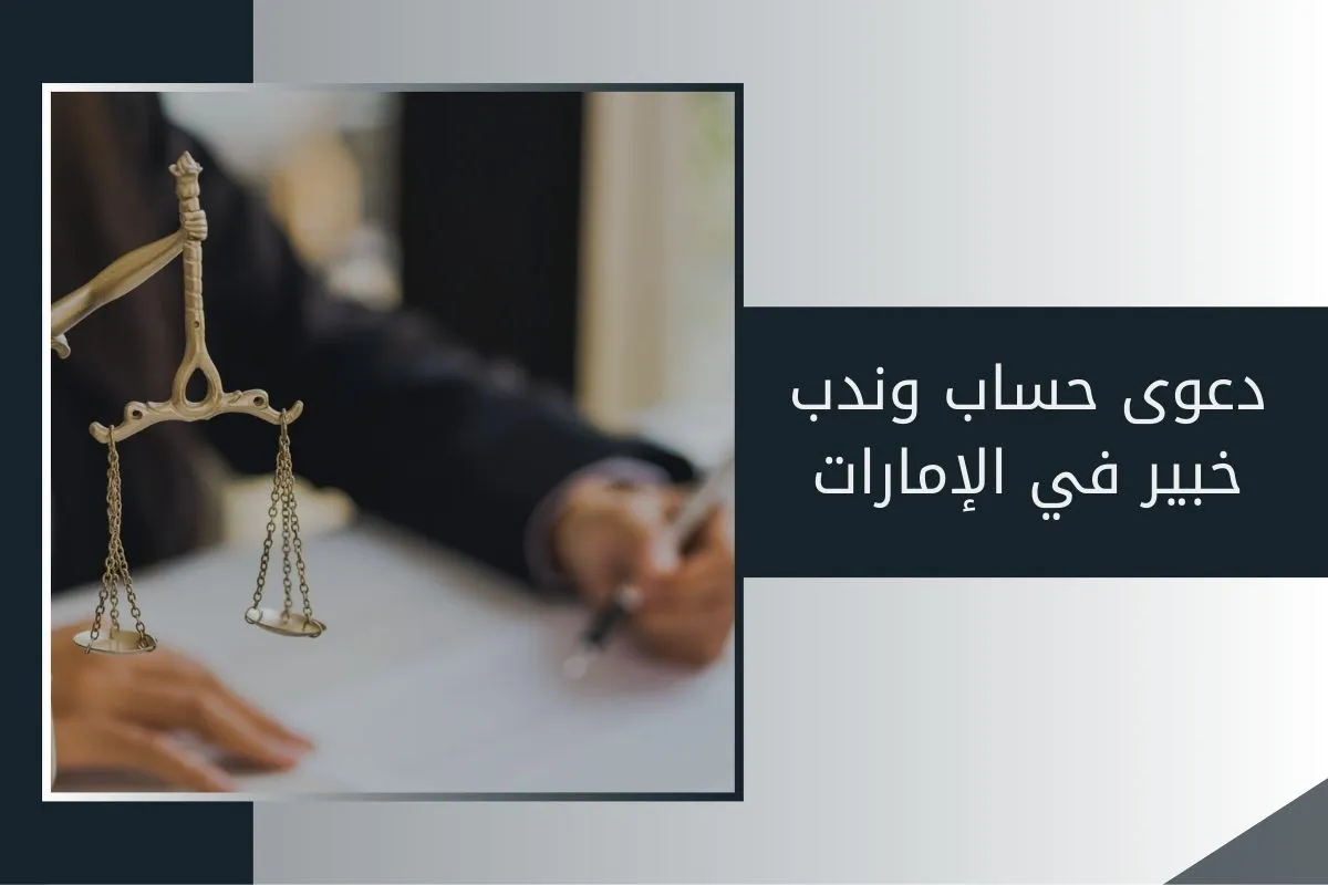 دعوى حساب وندب خبير في الإمارات