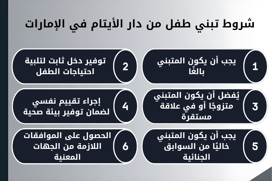 شروط تبني طفل من دار الأيتام في الإمارات